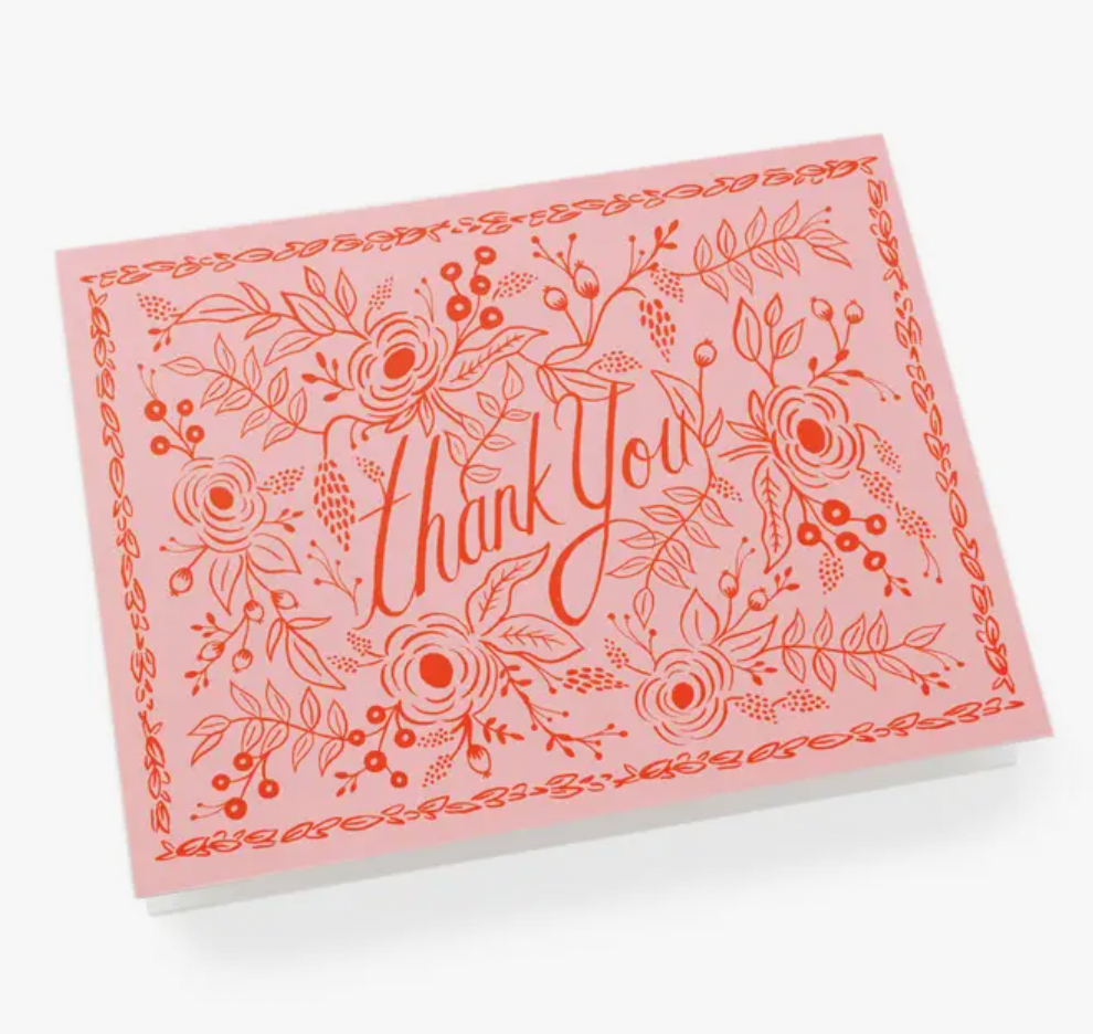 Rose Thank You Cards (Boxed Set of 8)