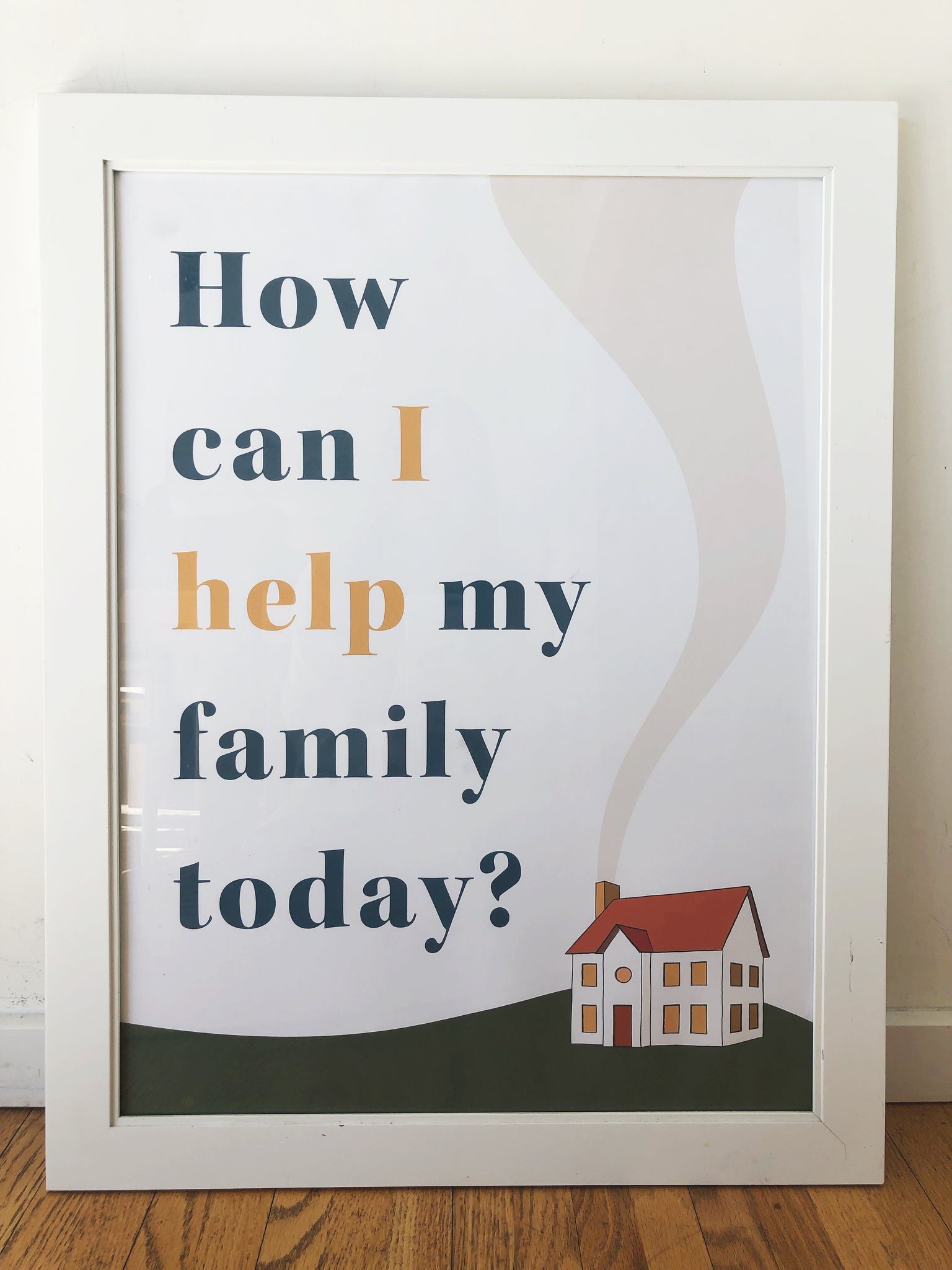 "How Can I Help My Family" Poster