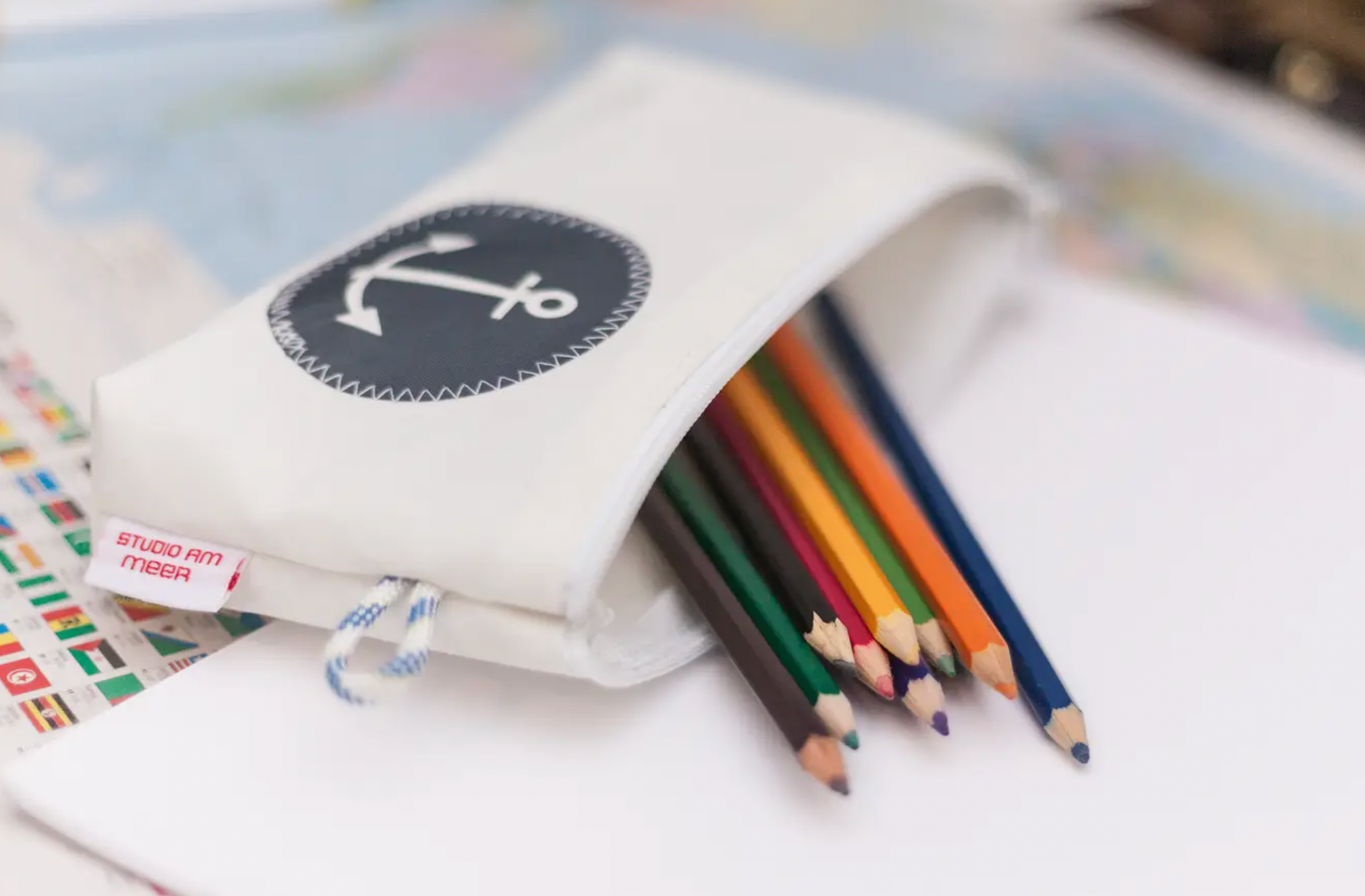 Anchor Canvas Pencil Case