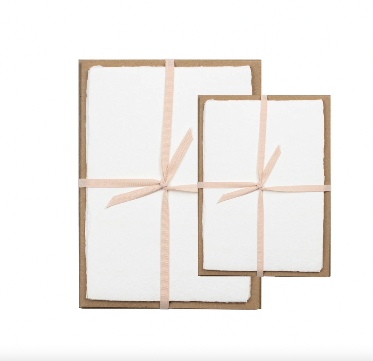 Handmade Paper Pack, Blush & White